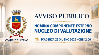 AVVISO PUBBLICO PER IL CONFERIMENTO DI N. 1 INCARICO DI COMPONENTE ESTERNO DEL NUCLEO DI VALUTAZIONE